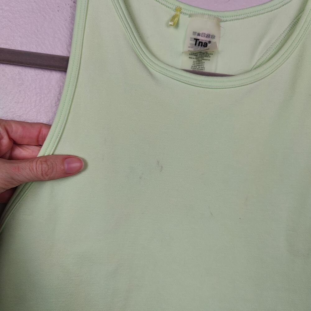 Aritzia TNA Body Kaplan Dress Womens Small‎ Green Mini Racerback Stretch Tennis - Picture 4 of 11
